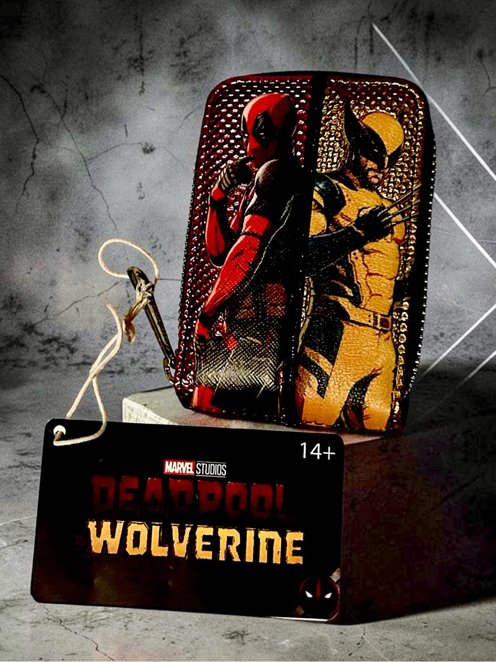 Deadpool & Wolverine Zip Wallet - Red, Yellow, Black